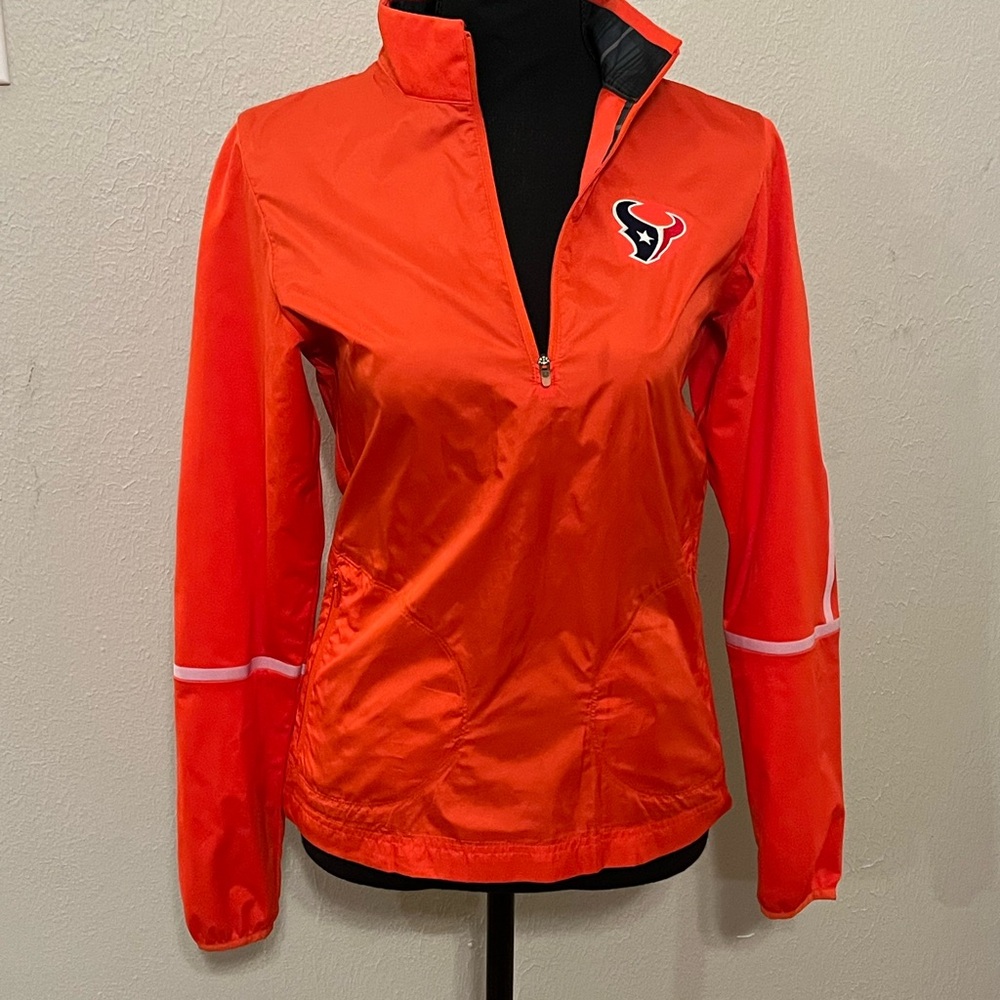Nike Women's Golf Performance Jacket with Houston Texans Logo Reddish/Orange